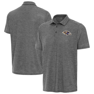 Поло Baltimore Ravens Antigua Heather Black Replica