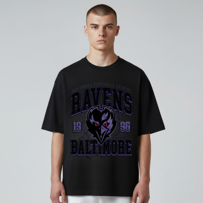 Футболка Unisex Baltimore Ravens The Wild Collective Black Front Facing