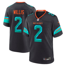 Джерси Malik Willis Miami Dolphins Nike Rivalries Collection Game - Pitch Blue Джерси Malik Willis Miami Dolphins Nike Rivalries Collection Game - Pitch Blue