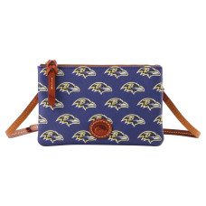 Baltimore Ravens Dooney & Bourke Top Zip Crossbody Bag Baltimore Ravens Dooney & Bourke Top Zip Crossbody Bag