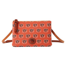 Cincinnati Bengals Dooney & Bourke Top Zip Crossbody Bag Cincinnati Bengals Dooney & Bourke Top Zip Crossbody Bag
