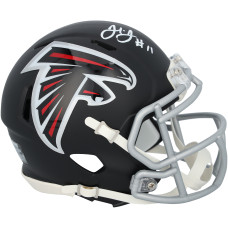 Julio Jones Atlanta Falcons Autographed Fanatics Authentic Riddell OVO Speed Mini Helmet