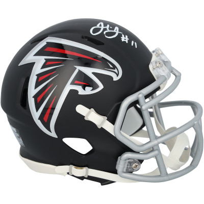 Julio Jones Atlanta Falcons Autographed Fanatics Authentic Riddell OVO Speed Mini Helmet