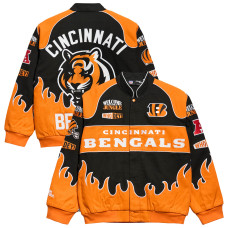 Рубашка Cincinnati Bengals Chalk Line Black Premium Racing Jacket Рубашка Cincinnati Bengals Chalk Line Black Premium Racing Jacket