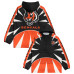 Куртка Cincinnati Bengals Chalk Line Black Spike Anorak Half-Zip Куртка Cincinnati Bengals Chalk Line Black Spike Anorak Half-Zip