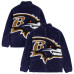 Куртка Baltimore Ravens Chalk Line Purple Big Logo Full-Zip Sherpa Куртка Baltimore Ravens Chalk Line Purple Big Logo Full-Zip Sherpa