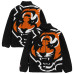 Куртка Cincinnati Bengals Chalk Line Black Big Logo Full-Zip Sherpa Куртка Cincinnati Bengals Chalk Line Black Big Logo Full-Zip Sherpa