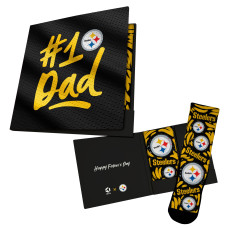 Носки Unisex Pittsburgh Steelers Rock Em Black #1 Dad Gift Card Носки Unisex Pittsburgh Steelers Rock Em Black #1 Dad Gift Card