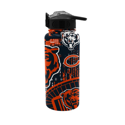 Бутылка Chicago Bears Pegasus Homefield Mashup 32oz Stainless Steel Press Top