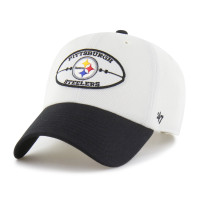 Бейсболка Pittsburgh Steelers 47 White/Black Pique Patch Clean Up