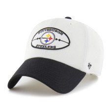 Бейсболка Pittsburgh Steelers 47 White/Black Pique Patch Clean Up Бейсболка Pittsburgh Steelers 47 White/Black Pique Patch Clean Up