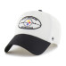 Бейсболка Pittsburgh Steelers 47 White/Black Pique Patch Clean Up Бейсболка Pittsburgh Steelers 47 White/Black Pique Patch Clean Up