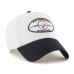 Бейсболка Pittsburgh Steelers 47 White/Black Pique Patch Clean Up