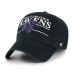 Бейсболка Baltimore Ravens 47 Black Throwback Graphic Clean Up