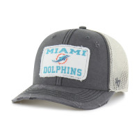 Бейсболка Miami Dolphins 47 Charcoal Egremont Well-Worn Adjustable