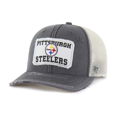 Бейсболка Pittsburgh Steelers 47 Charcoal Egremont Well-Worn Adjustable