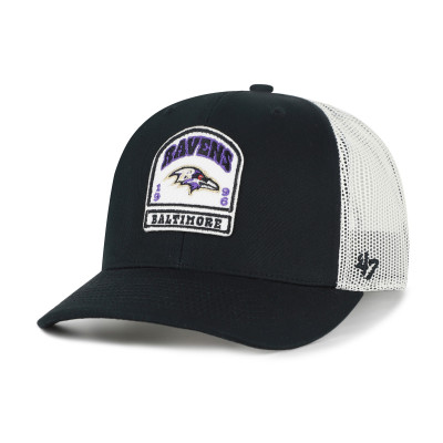 Бейсболка Baltimore Ravens 47 Black Headstone Trucker
