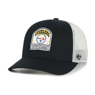 Бейсболка Pittsburgh Steelers 47 Black Headstone Trucker