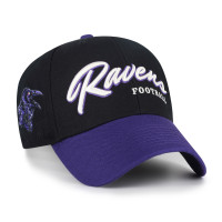 Бейсболка Baltimore Ravens 47 Black Throwback MVP