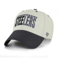 Бейсболка Pittsburgh Steelers 47 Gray/Black Half Block Text MVP