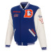 Рубашка Denver Broncos JH Design Royal Reversible Fleece Jacket