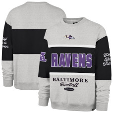 Свитшот Baltimore Ravens 47 Black/Heather Gray Blockfield Maximalist Свитшот Baltimore Ravens 47 Black/Heather Gray Blockfield Maximalist