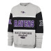 Свитшот Baltimore Ravens 47 Black/Heather Gray Blockfield Maximalist