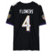 Джерси с автографом Zay Flowers Baltimore Ravens Fanatics Authentic Black Nike Vapor F.U.S.E. Limited