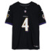 Джерси с автографом Zay Flowers Baltimore Ravens Fanatics Authentic Black Nike Vapor F.U.S.E. Limited