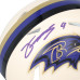 Zay Flowers Baltimore Ravens Autographed Fanatics Authentic Riddell Retro Speed Mini Helmet