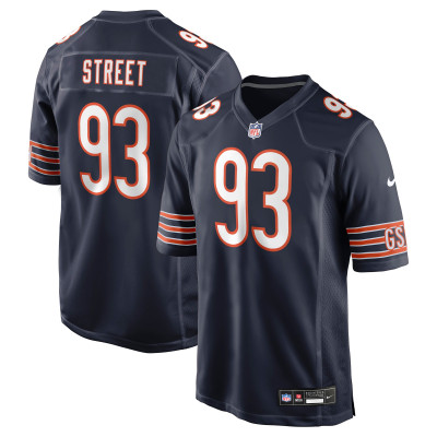 Джерси Chicago Bears Kentavius Street Nike Navy Team Game
