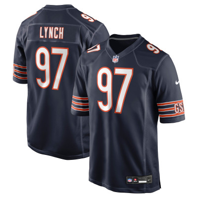 Джерси Chicago Bears James Lynch Nike Navy Team Game