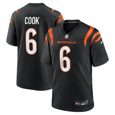 Джерси Cincinnati Bengals Bryan Cook Nike Black Team Game