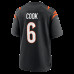 Джерси Cincinnati Bengals Bryan Cook Nike Black Team Game