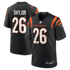 Джерси Cincinnati Bengals Ja'Sir Taylor Nike Black Team Game Джерси Cincinnati Bengals Ja'Sir Taylor Nike Black Team Game