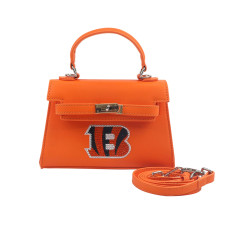 Cincinnati Bengals FABGATING by Cuce Team Color Vegan Leather Mini Purse Cincinnati Bengals FABGATING by Cuce Team Color Vegan Leather Mini Purse