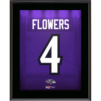 Плакетка Zay Flowers Baltimore Ravens Fanatics Authentic 10.5 x 13 Jersey Number Sublimated