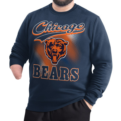 Свитшот Chicago Bears G-III Sports by Carl Banks Navy Adaptive Shading City Fleece