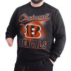 Свитшот Cincinnati Bengals G-III Sports by Carl Banks Black Adaptive Shading City Fleece