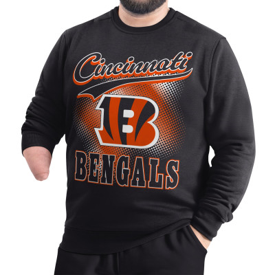 Свитшот Cincinnati Bengals G-III Sports by Carl Banks Black Adaptive Shading City Fleece