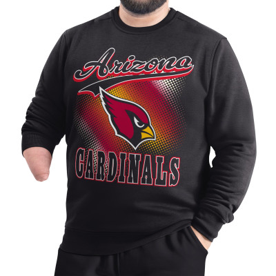 Свитшот Arizona Cardinals G-III Sports by Carl Banks Black Adaptive Shading City Fleece