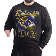 Свитшот Baltimore Ravens G-III Sports by Carl Banks Black Adaptive Shading City Fleece