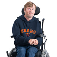 Толстовка Chicago Bears G-III Sports by Carl Banks Navy Adaptive Fleece