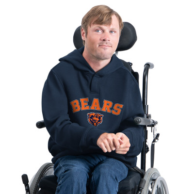 Толстовка Chicago Bears G-III Sports by Carl Banks Navy Adaptive Fleece
