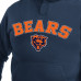 Толстовка Chicago Bears G-III Sports by Carl Banks Navy Adaptive Fleece