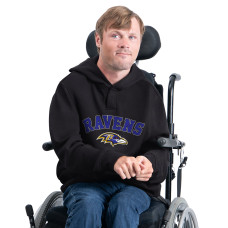 Толстовка Baltimore Ravens G-III Sports by Carl Banks Black Adaptive Fleece