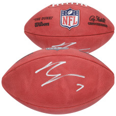 Bijan Robinson Atlanta Falcons Autographed Fanatics Authentic Duke Full Color Football