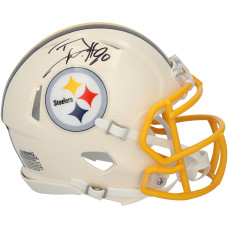 T.J. Watt Pittsburgh Steelers Autographed Fanatics Authentic Riddell Retro Speed Mini Helmet