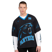 Набор футболок Carolina Panthers Starter Black/White Short Sleeve & Long Sleeve