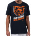 Футболка Chicago Bears Starter Navy Zoom Graphic